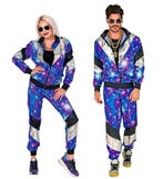 Fout 80s Trainingspak Discobal Blauw Unisex, Kleding | Dames, Carnavalskleding en Feestkleding, Ophalen of Verzenden, Nieuw