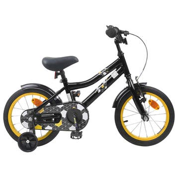 vidaXL Kinderfiets 16 Inch voor 4-6 jaar oud Zwart, Verzenden, Nieuw