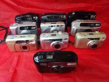 Canon, Yashica, Minolta, Nikon lotto 10 macchine, Audio, Tv en Foto, Nieuw