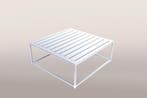 Flow Square aluminium loungetafel 90 x 90 cm wit |, Ophalen of Verzenden, Nieuw