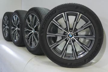 BMW X5 G05 X6 G06 740M 20 inch velgen Michelin Runflat Winte, Gebruikt, Velg(en), 20 inch, Winterbanden