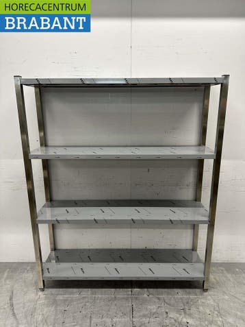 HCB RVS Opbergrek Rek Stelling Premium-line 150 x 40 x 180, Ophalen of Verzenden, Nieuw in verpakking