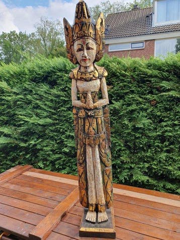 Decoratief ornament - Thailand - Grote houten boeddha