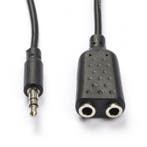 3.5 mm jack splitterkabel | V  M | Nedis | 0.2 meter, Audio, Tv en Foto, Audiokabels en Televisiekabels, Verzenden, Nieuw