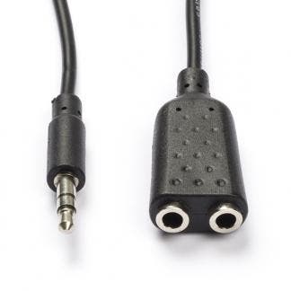 3.5 mm jack splitterkabel | V  M | Nedis | 0.2 meter, Audio, Tv en Foto, Audiokabels en Televisiekabels, Verzenden, Nieuw
