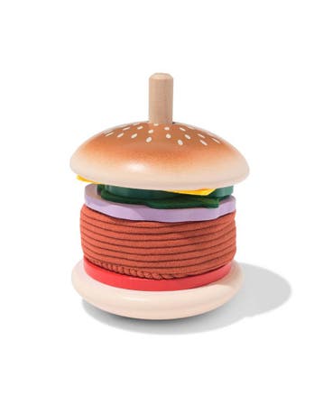 HEMA Hamburger 9x12x9cm hout, Verzenden, Nieuw