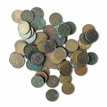 Nederland. Wilhelmina. 75 × 1 Cent before 1948 (Zonder, Postzegels en Munten