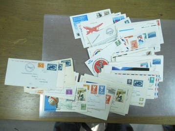 Nederland 1957/1984 - Collectie 1e vluchten van en naar, Gestempeld