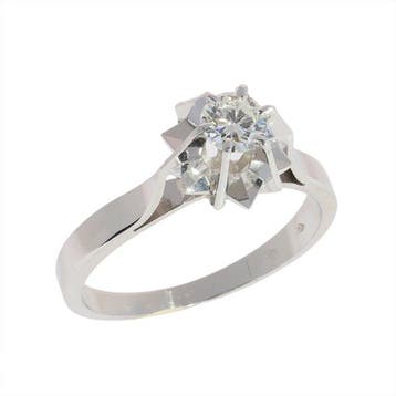 Zonder minimumprijs - Ring - 18 karaat Witgoud - 0.24ct. tw., Nieuw