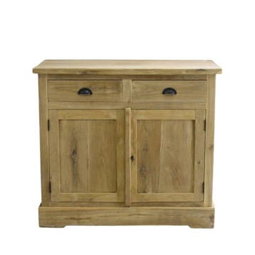 Eenvoudig dressoir plantage teakhout -  100 cm, Ophalen of Verzenden, Nieuw