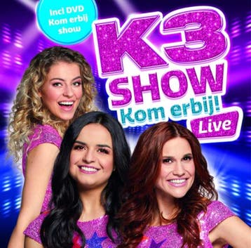 dvd muziek box - k3 - KOM ERBIJ LIVE (nieuw), Verzenden, Zo goed als nieuw