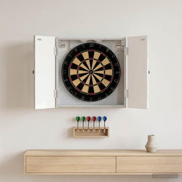 vidaXL Dartbord Kabinet BREDA Betongrijs 52,5 x 10,5 x 53,5, Verzenden