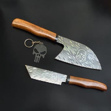Keukenmes - Utility knife - Handgemaakte vintage, Antiek en Kunst