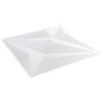 vidaXL Wandpanelen Ster 12 pcs Wit ster 50 x 50 cm XPS, Doe-het-zelf en Verbouw, Platen en Panelen, Verzenden, Nieuw