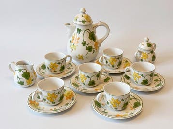Villeroy & Boch - Koffieservies (15) - Geranium - Porselein