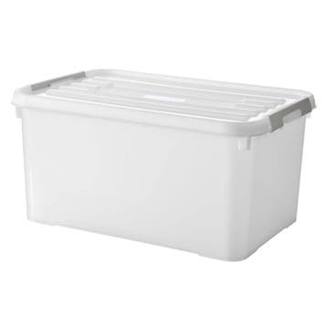 Handy+ Opbergbox 50L - Transparant/Grijs/Wit, Nieuw