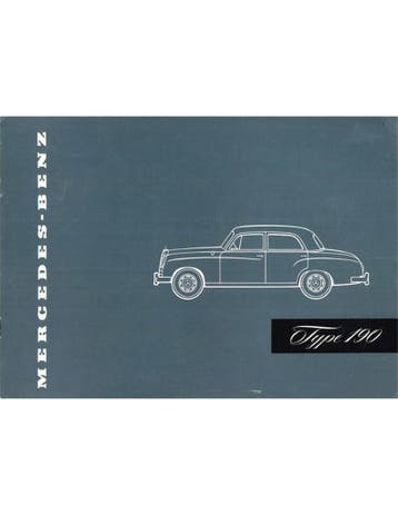 1956 MERCEDES BENZ 190 BROCHURE ENGELS, Nieuw, Author