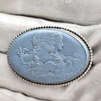 Replica van sterlingsilver en blauw aardewerk Broche - Zeus