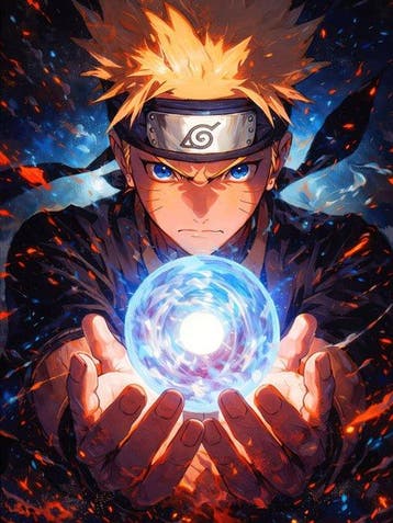 Canvas Fit - Alberto Ricardo - Naruto Uzumaki: Esfera de, Nieuw