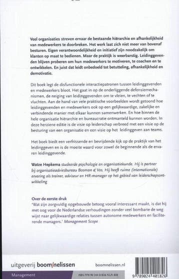 Stoppen met leidinggeven, Boeken, Literatuur, Ophalen of Verzenden, Nieuw