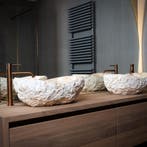 Waskom Loutro Kev S Rechthoek 50x35x20 cm Marmer Sand, Doe-het-zelf en Verbouw, Sanitair, Ophalen of Verzenden, Nieuw, Overige typen