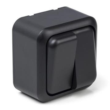 Schakelaar | Q-link (Opbouw, Serie, Zwart), Verzenden, Nieuw