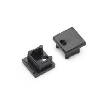END CAP MET KABELOPENING | ZWART | SMART | 10MM | 20 STUKS, Nieuw
