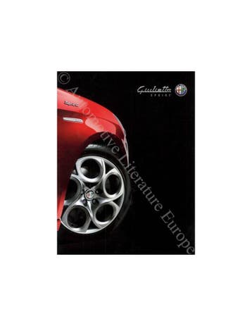 2014 ALFA ROMEO GIULIETTA SPRINT BROCHURE NEDERLANDS, Nieuw, Alfa Romeo, Author