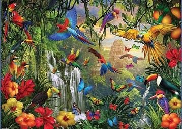 Eurographics puzzel tropisch paradi van €14,99 voor €7,49, Ophalen of Verzenden, Nieuw