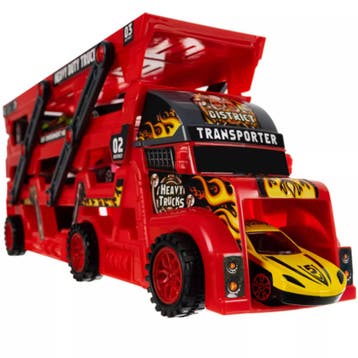 Ruhhy TIR vrachtwagen met 6 metalen auto’s - transporter.., Ophalen of Verzenden, Nieuw