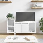 vidaXL Tv-meubel 100x35x55 cm bewerkt hout wit, 100 tot 150 cm, Verzenden, Nieuw, Minder dan 100 cm