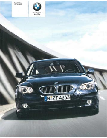 2009 BMW 5 SERIE INSTRUCTIEBOEKJE NEDERLANDS, Auto diversen, Handleidingen en Instructieboekjes