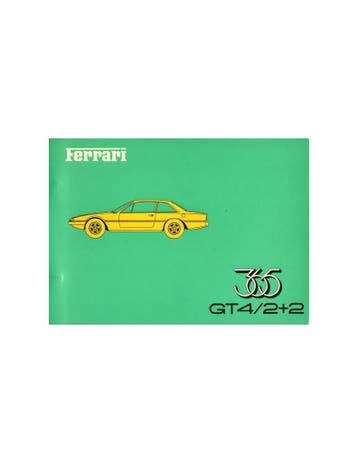 1973 FERRARI 365GT4 2+2 ONDERDELENHANDBOEK 78/73