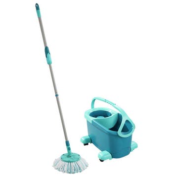 Clean Twist Disc Mop Compleet Systeem - Blauw
