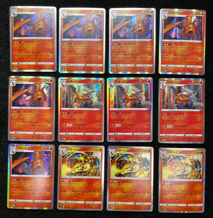 Pokémon - 12 Card - Charizard Holo Bulk Set - Battle Sense,, Hobby en Vrije tijd, Verzamelkaartspellen | Pokémon