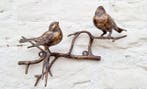 Beeldje - Vogeltjes op tak - Brons, Antiek en Kunst