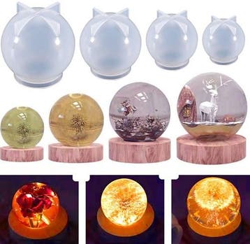 Siliconenmal bol rond epoxy resin zeep kaarsen 60 mm per, Ophalen of Verzenden, Nieuw