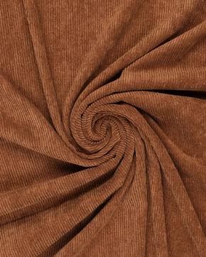 Polyester Corduroy Washed Stretch Bruin, Nieuw, Bruin