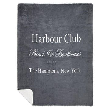 plaid harbour club grijs 150x200cm, Verzenden, Nieuw