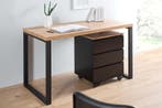 Design bureau OAK DESK 120cm eiken vintage metalen frame, Ophalen of Verzenden, Nieuw