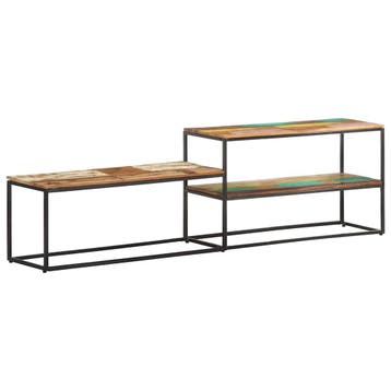 vidaXL Tv-meubel 180x30x50 cm massief gerecycled hout, Verzenden, 150 tot 200 cm, Nieuw, Minder dan 100 cm