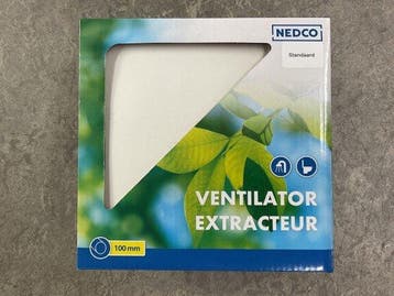 - Nedco WM100 Bad/toiletventilator, Ophalen of Verzenden, Nieuw