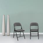 Bureaustoel klapstoel opvouwbaar 80x46x50 cm set van 6 grijs, Huis en Inrichting, Stoelen, Verzenden, Nieuw