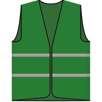 Beveiliger hesje groen, Verzenden, Nieuw