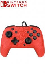 PDP Switch Controller Wired Face off deluxe+ Light Red Camo, Ophalen of Verzenden, Zo goed als nieuw
