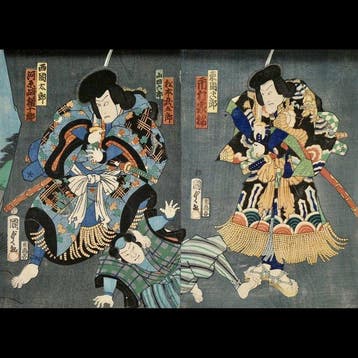 Kabuki-diptych — Tgoku Jir / Ichimura Kakitsu en anderen /