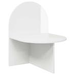 vidaXL Nachtkastje Hoogglans Wit 48 x 49 x 65 cm, Verzenden, Nieuw, 55 tot 70 cm, 45 tot 65 cm
