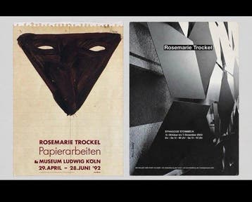 Rosemarie Trockel (1952-2014) - Konvolut Ausstellungsplakat