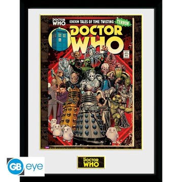 Doctor Who Villains Comics Framed Print 30 x 40 cm, Verzamelen, Ophalen of Verzenden, Nieuw