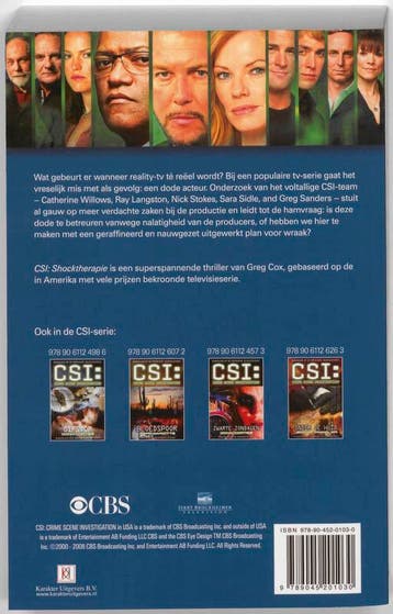 CSI 9789045201030 Greg Cox, Verzenden, Zo goed als nieuw, Greg Cox
